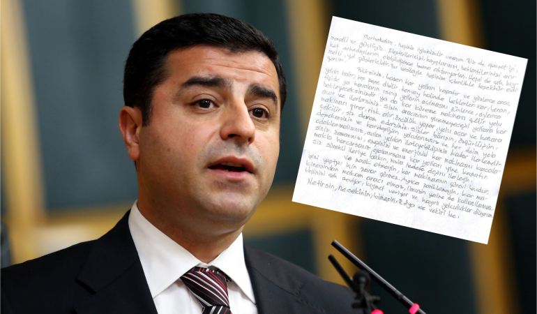 Selahattin Demirtaş Eleştirilere, Mektupla Cevap Verdi.