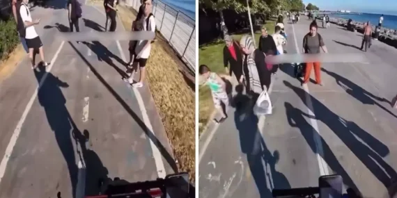 Scooter Sürücüsünün Yaya Tartışması Tepki Topladı