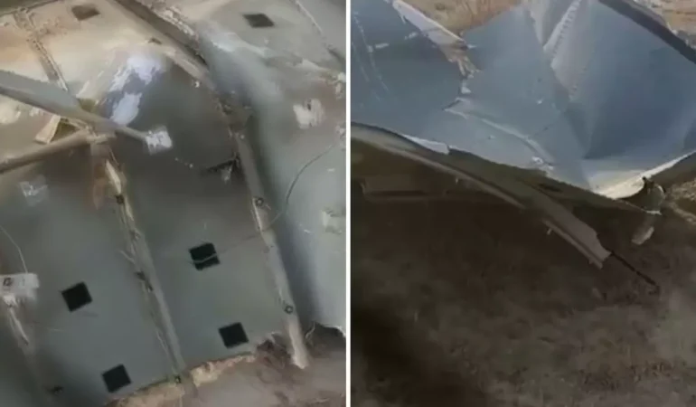Gürcistan’da Düşen Askeri Kargo Uçağımızın Parçaları Görüntülendi
