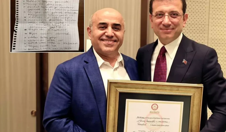 İmamoğlu danışmanının telefon notu siyasi gündemi sarstı