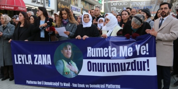 Leyla Zana’ya yönelik ırkçı saldırı protesto edildi