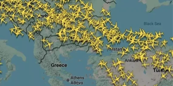 Yunanistan Hava Sahasında Teknik Arıza: Uçuşlar Askıya Alındı, Bazı Seferler Türkiye’ye Yönlendirildi